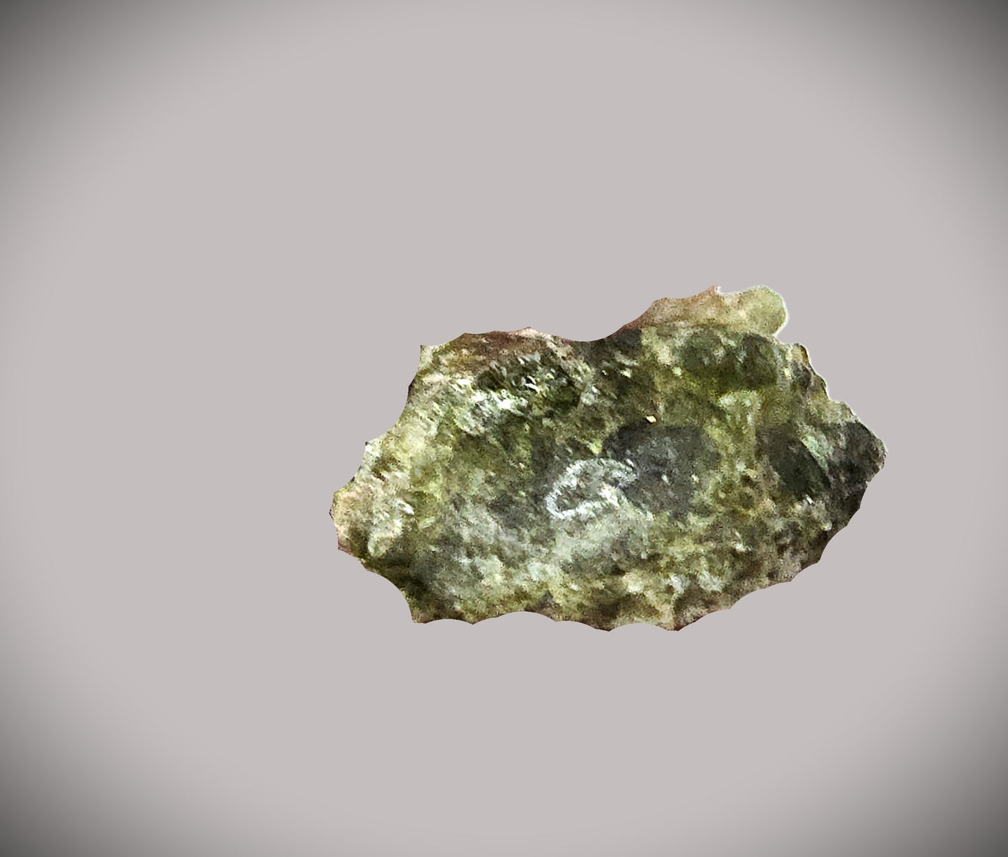 1.0g Dark Glassy Green Trinitite in Leather Clasp Display Case