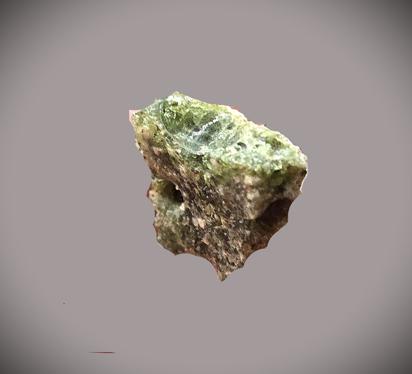 Bright Glassy Green 1.95g Trinitite in Leather Display Case