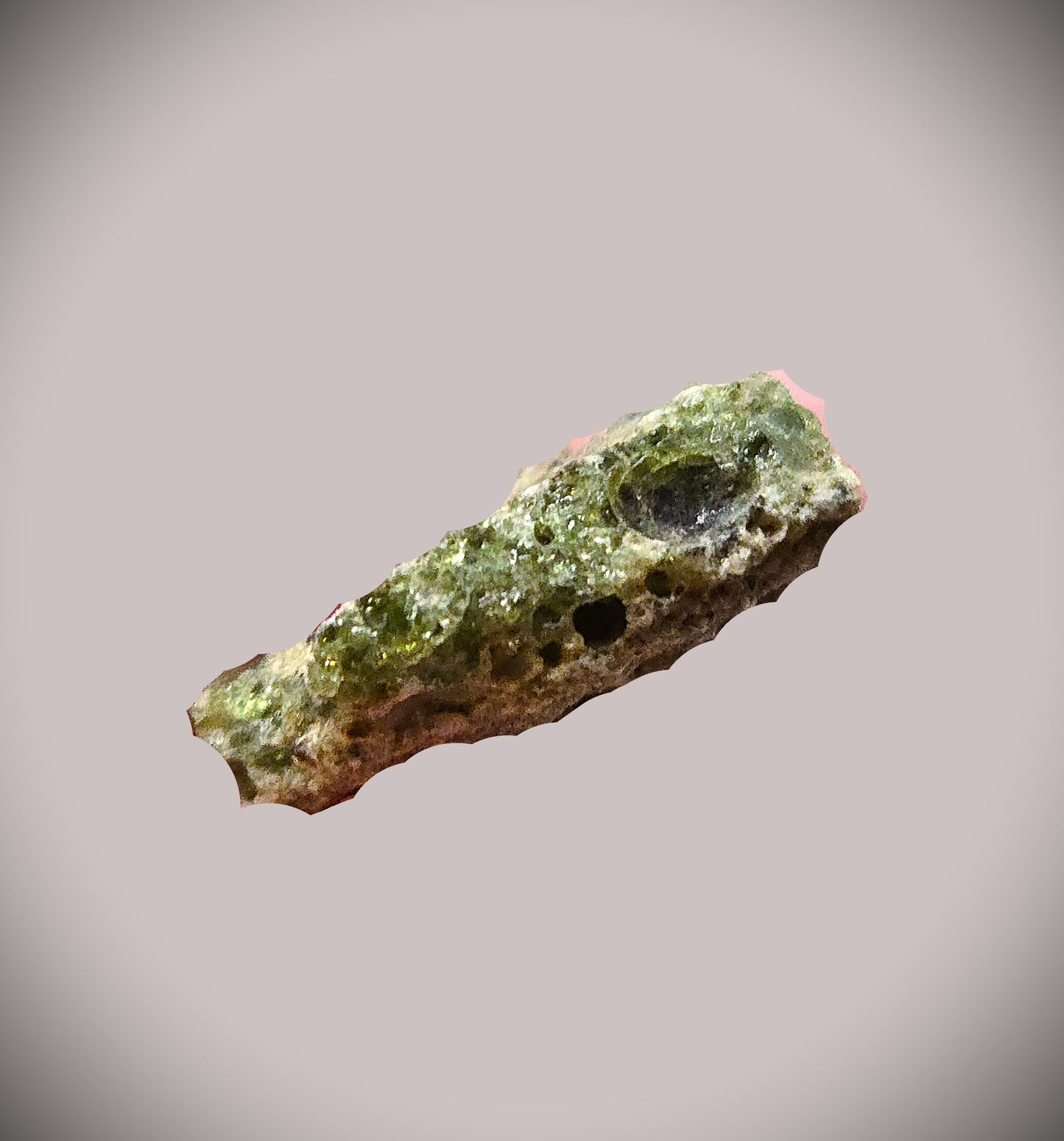 Bright Glassy Green 1.95g Trinitite in Leather Display Case