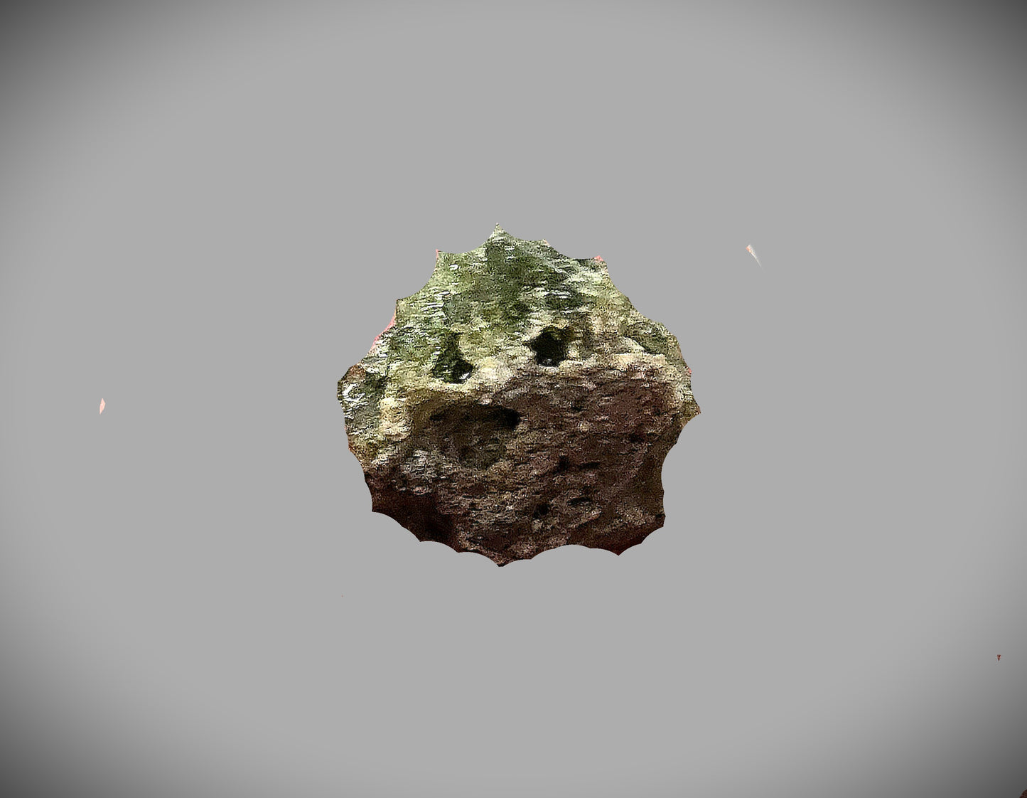 1.4g Bright Glassy Green Trinitite in Small Riker Display Case