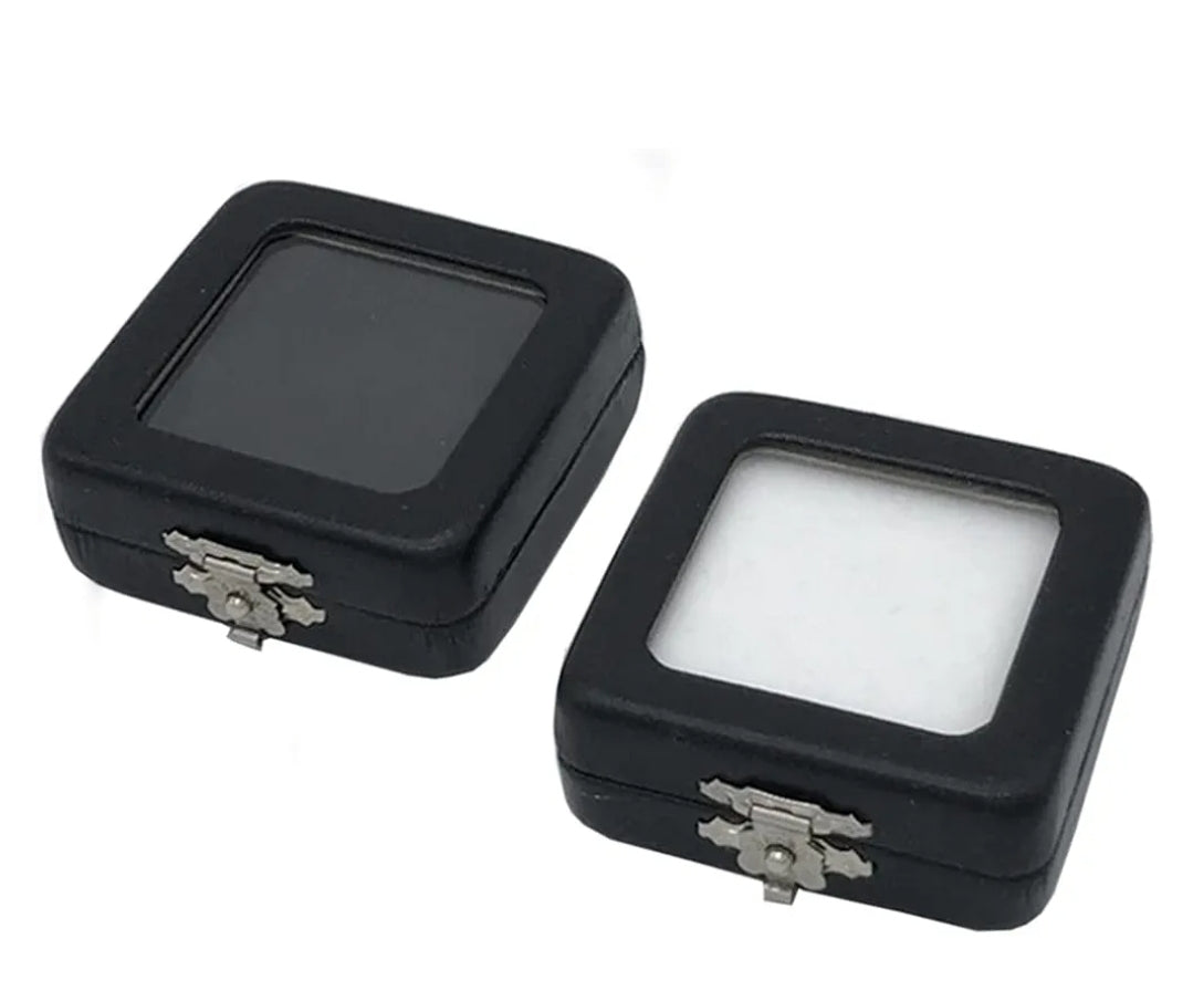 1.0g Dark Glassy Green Trinitite in Leather Clasp Display Case