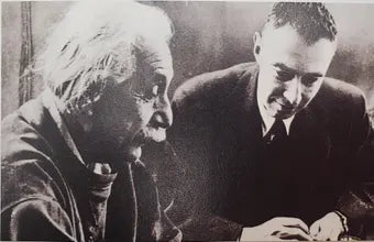 Oppenheimer & Einstein Photograph