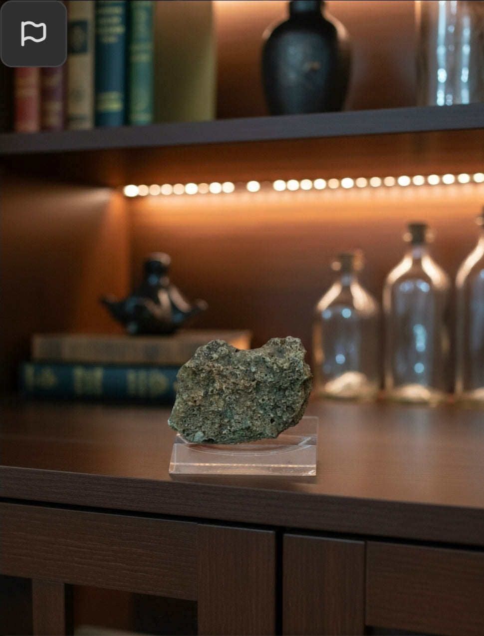 3.0g Trinitite - Glassy Green with Terracotta Color