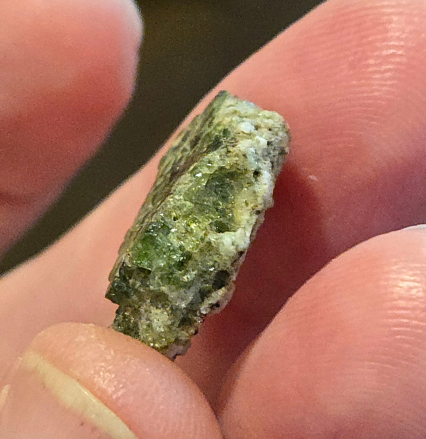 Trinitite- 1.5g Glassy Green/Commerative Stamp