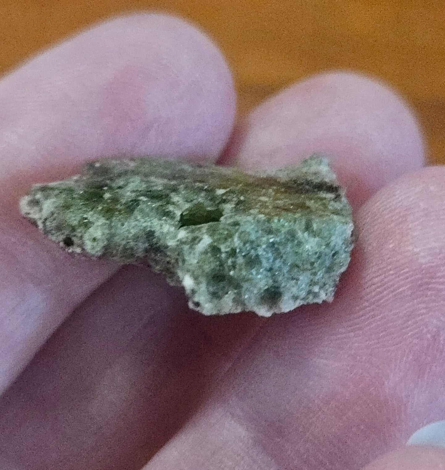 Commerative Stamp Shadow Box with three types of Trinitite