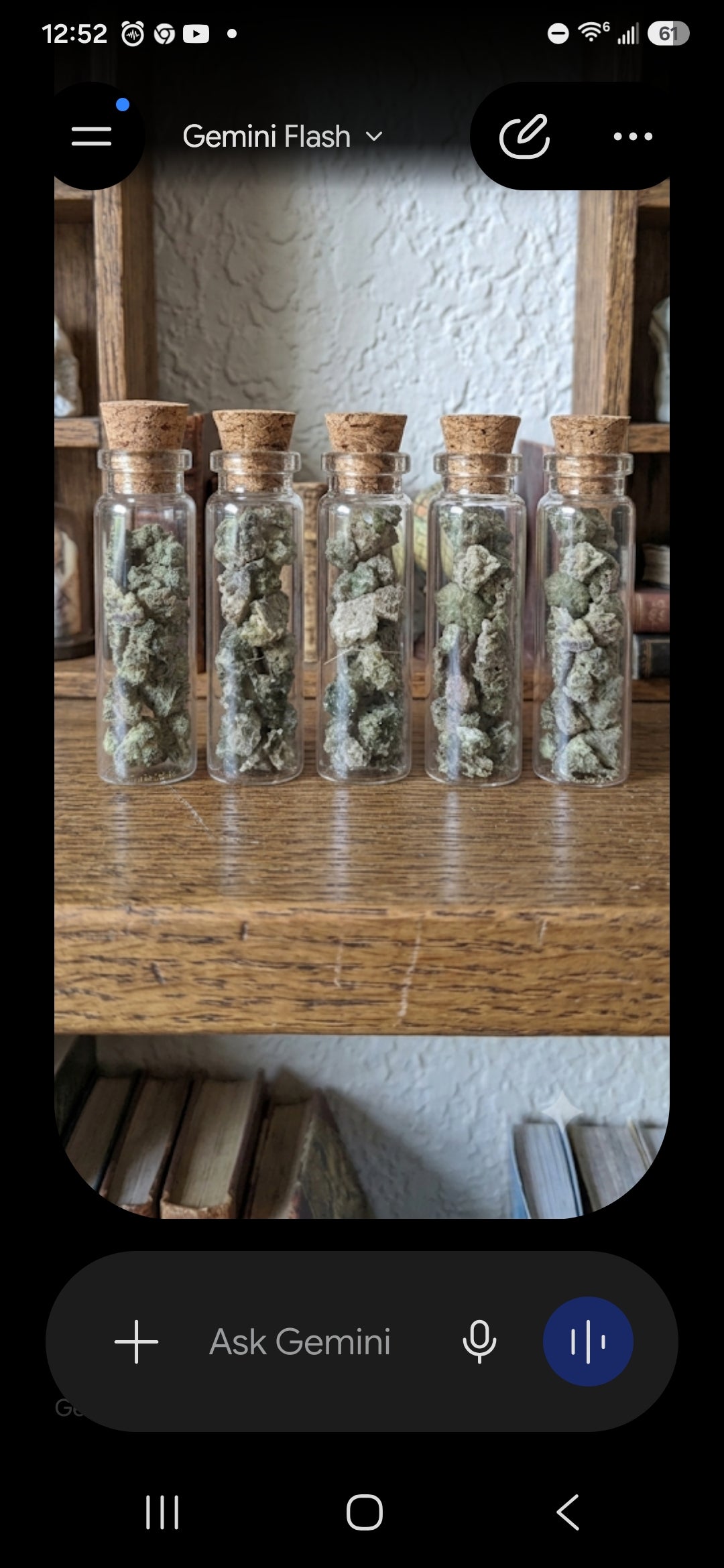 Trinitite in 1"glass vial