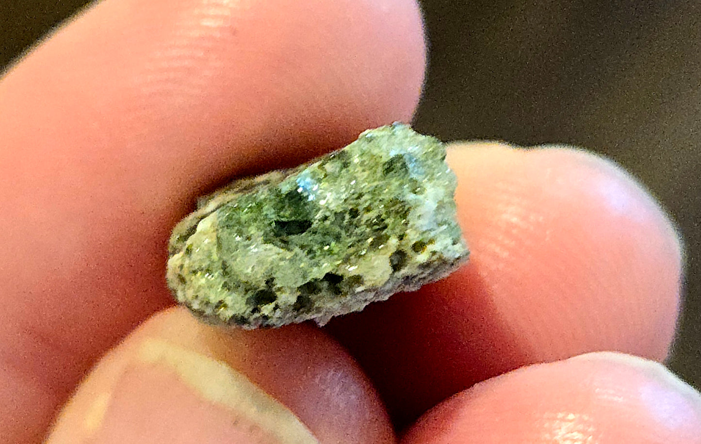Trinitite- 1.5g Glassy Green/Commerative Stamp