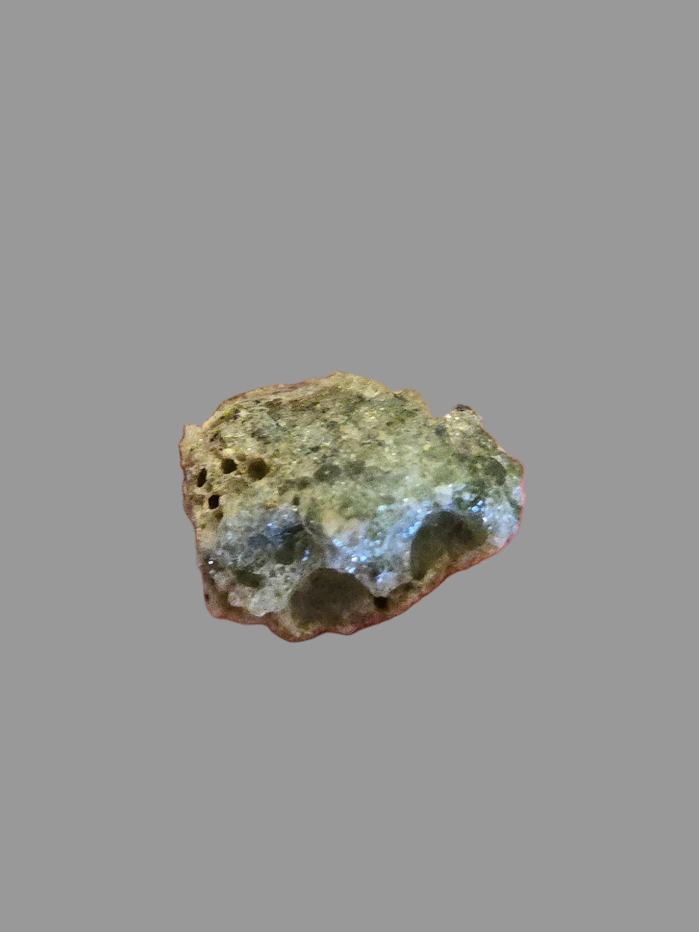 Trinitite with Trinity Token in Case