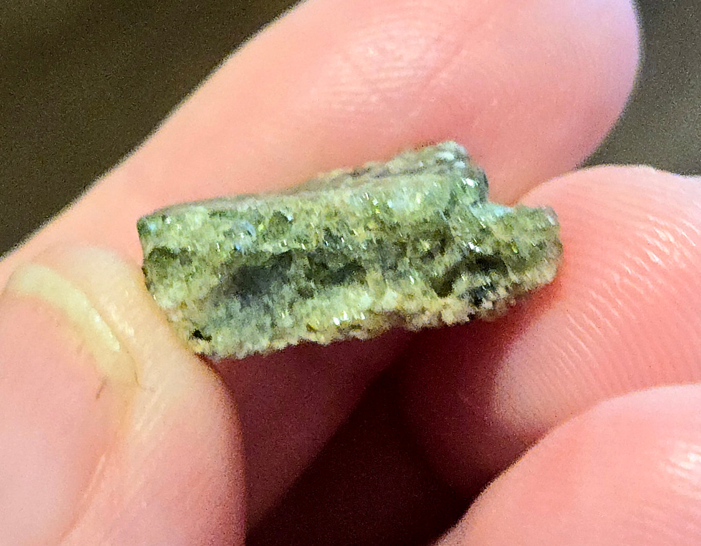 Trinitite- 1.5g Glassy Green/Commerative Stamp