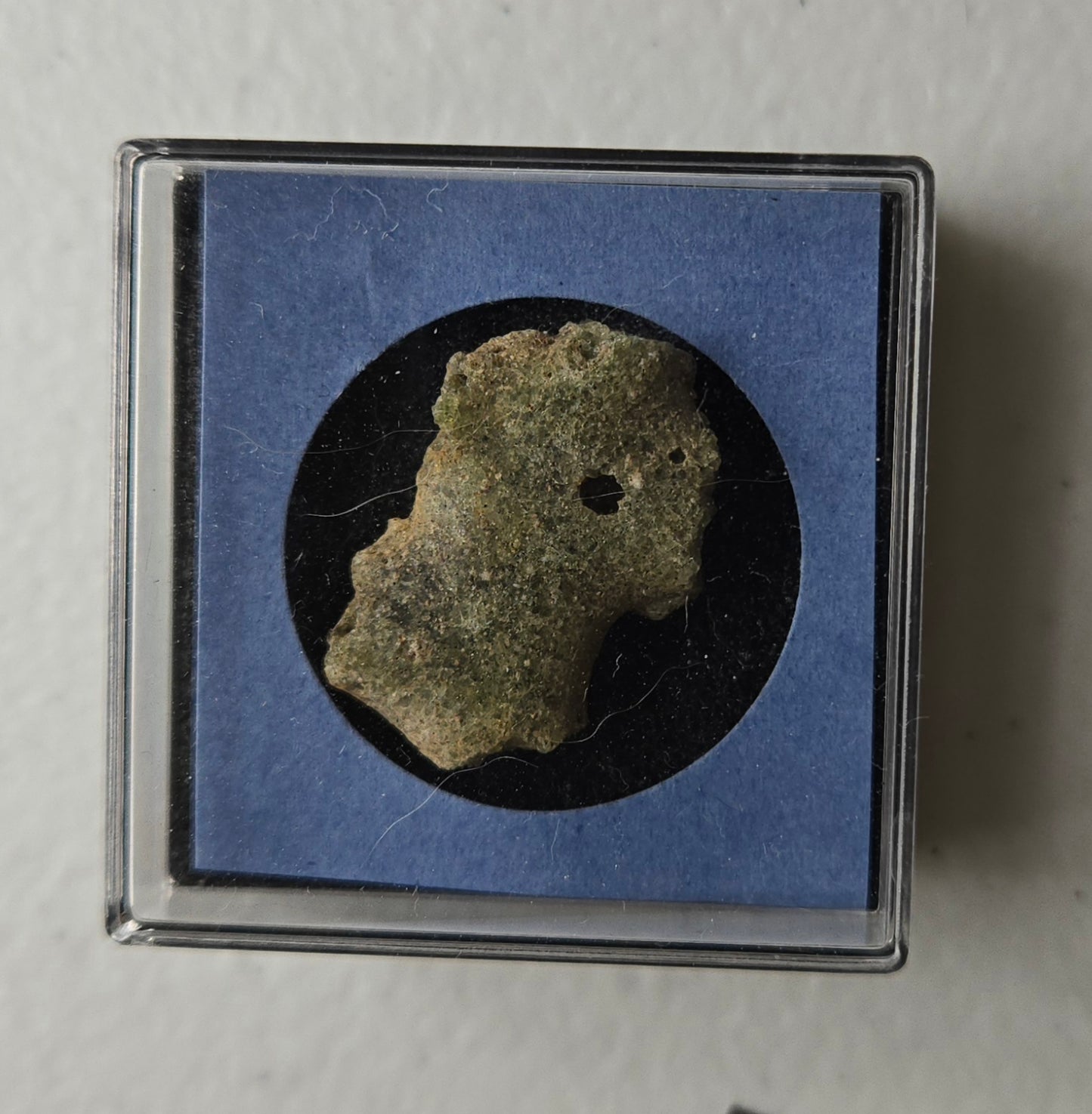 2.5g Trinitite Black Inclusions Circular Mat Case