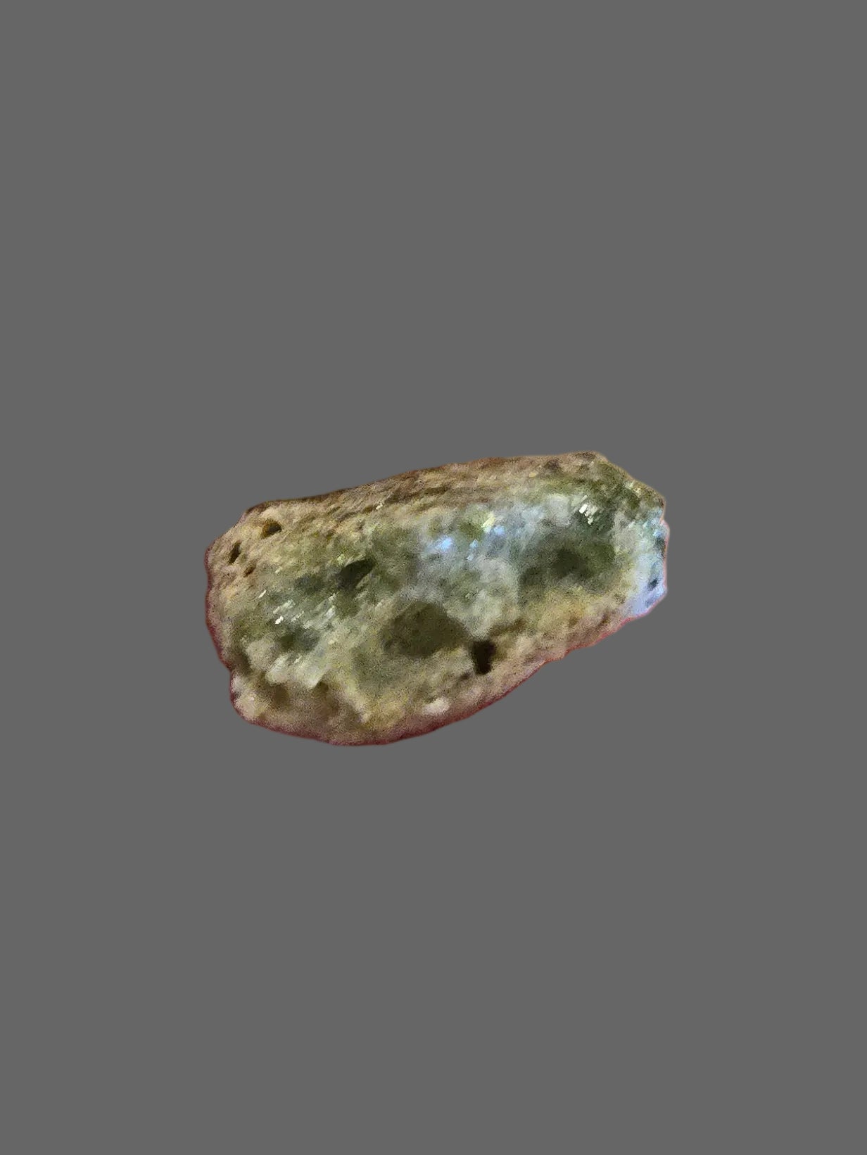 Trinitite with Trinity Token in Case