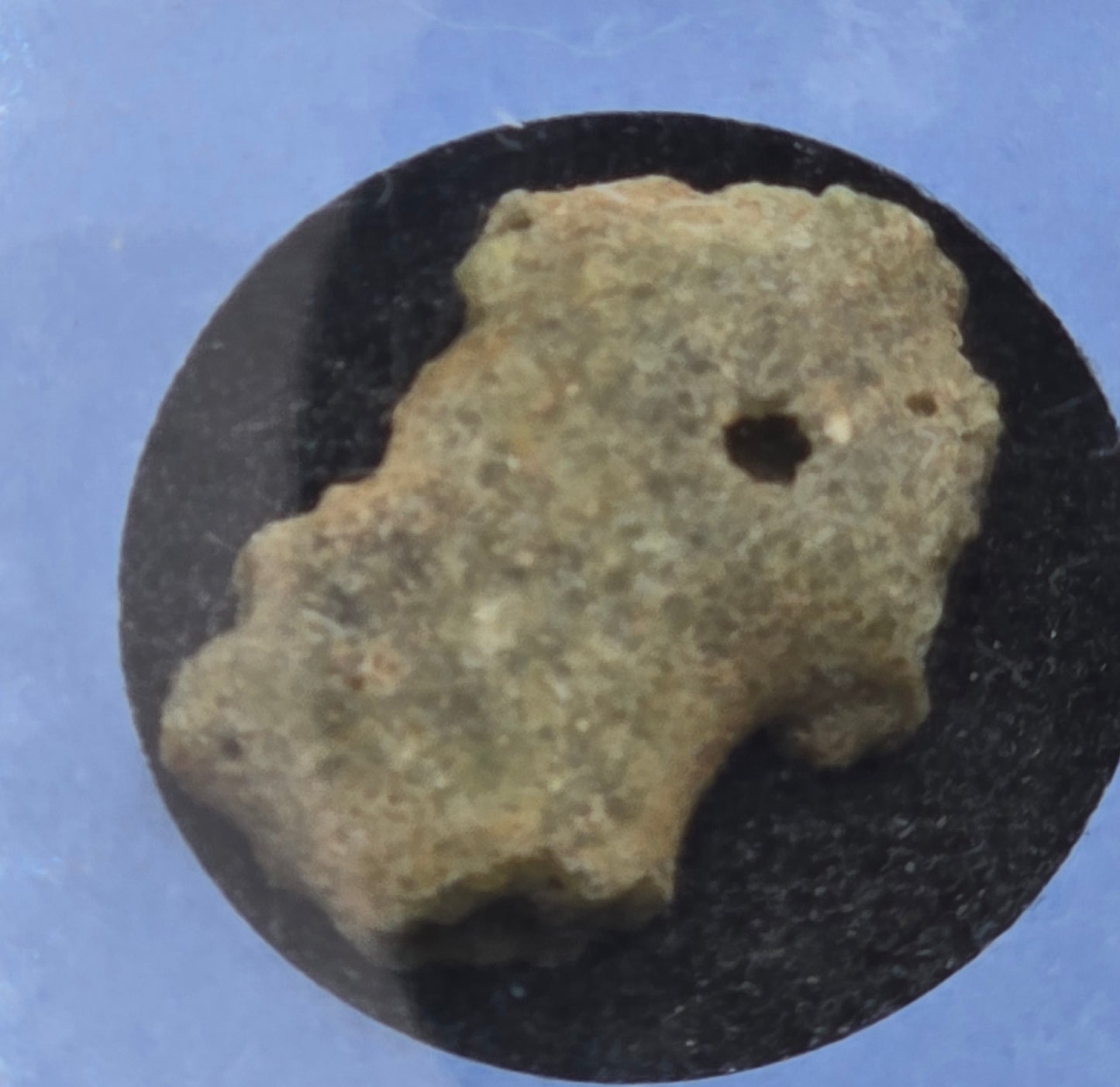 2.5g Trinitite Black Inclusions Circular Mat Case